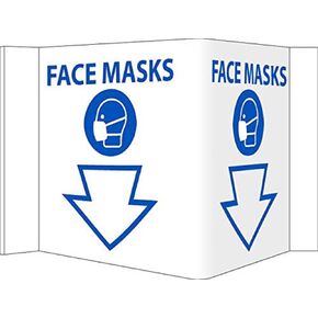 Ppe Station Visi Sign, 6 X 9, Rigid Vinyl 3MM