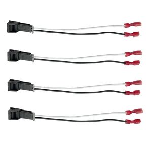 4PCS Car Rear Door Stereo Radio Speaker Wiring Harness Adapter Connector Plug Install Aftermarket Audio Compatiable with Chevy GMC Silverado Sierra 1995-2009, Buick 1995-2006, Cadillac 1988-1999