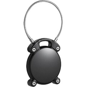 AirTag Keychain | Screw Full Cover Waterproof | Key Holder Durable ABS Full Coverage | Sturdy Steel Wire | Compact and Beautiful | Airtag Holder Suitable for 7 Major Scenarios | Black
