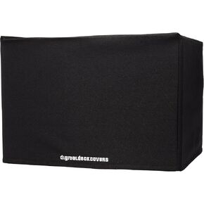 Printer Dust Cover Compatible with Epson Workforce WF-2650 / WF-2660 / WF-2750 / WF-2760 / WF-2860 Printer Protector [Antistatic, Water Resistant, Heavy Duty Fabric, Black]