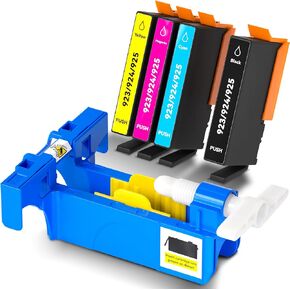 923 Ink Cartridges Without Chip Compatible for HP OfficeJet Pro 8130e 8135e 8138e 8139e & 8120 8122e 8123 Printer, Ink 923 Combo Pack(BK C M Y)