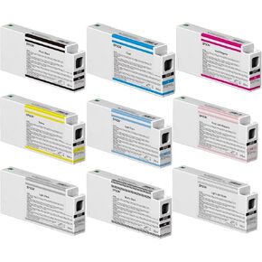Plotter Inc SureColor P6000 P7000 P8000 P9000 High Yield Full 9 Color Ink (350 ml) Ink Tank Set. T54X1, T54X2, T54X3, T54X4, T54X5, T54X6, T54X7, T54X8 and T54X9