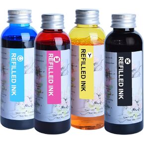 Topwang 4 Colors 100 مل/زجاجة حبر قابلة لإعادة ملء Canon PGI-250 PGI270 PGI-280 حبر خراطيش الحبر الأسود ، السماوي ، mageta ، الأصفر