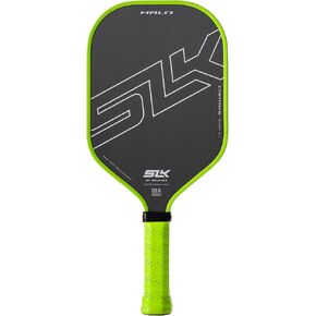 Selkirk SLK Halo Control XL Pickleball Paddle | مجداف ألياف الكربون الخام مع بوليمر بوليمر باور كور | مضارب المخلل المصنوعة في الولايات المتحدة | أخضر