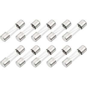 MECCANIXITY 10 Pcs Fast Blow Glass Fuse 1.6A 125V 5x20mm Glass Tube Fuses Fast-Acting Fuses for PCB Board Electronic Devices Home Appliances Light String in Kuwait