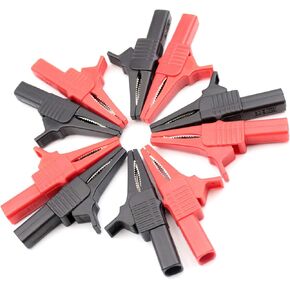 AC262 اختبار التحقيق المعزول التمساح Crocodile Clamps 4mm موز قابس الموز (1) in Kuwait