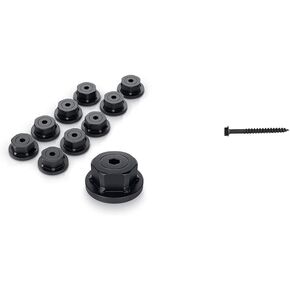 OZCO 56621 1-1/2-inch Hex Cap Nut, (10 per Pack), Black