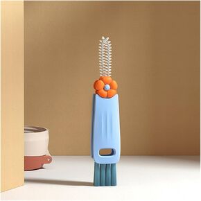 3 in 1 Cup Lid Cleaning Brush，Sealing Cover Cleaning Brush，2025 New Crevice Cleaning Brush,Straw Cleaner Brush，Cup Cleaning Brush，Cleaning Brush for Sealed Food Storage containers with lids (1, Muti)
