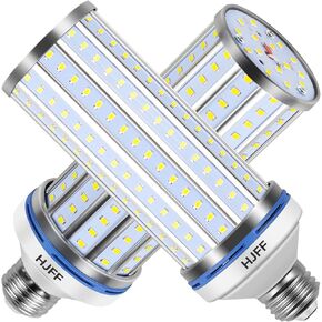 HJFF 2 Pack Led Light Bulb 700W Equivalent 11000 Lumen 6000K Led Corn Light Bulb E26/E27 Medium Base 70W led Bulb for Outdoor Indoor Led Corn Bulb Area Garage Warehouse Workshop Street Backyard