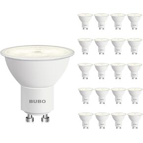 Bubo GU10 LED LED 6W مكافئ 50 واط ، 2700 كيلو أبيض ناعم 650 لومين ، استبدال لمبة GU10 غير قابلة للاستيعاب لإضاءة المسار ، MR16 لمبة LED للمطبخ ، غطاء محرك السيارة ، غرفة المعيشة ، غرفة نوم ، 10 عبوة in Kuwait