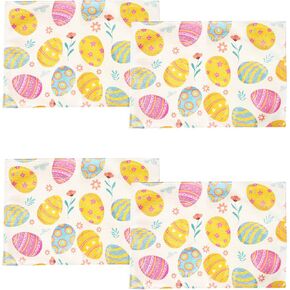Happy Easter Egg Table Runner Easter Spring Decorations for Table Indoor Home Party Decor 108 Inchs Long