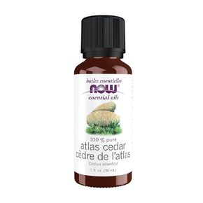 NOW Essential Oils, Atlas Cedar Oil, Balancing Aromatherapy Scent, Steam Distilled, 100% Pure, Vegan, Child Resistant Cap, 1-Ounce