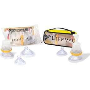 LifeVac Choking Rescue Device for Kids and Adults | Portable Airway Assist Device | First Aid Choking Device for Kids and Adults | Perfect for Baby Showers | Home and Travel Combo Kits (Yellow)