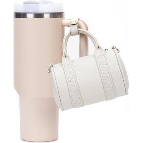 Water Bottle Purse for Stanley Mini Tote Bag for Women Genuine Leather Cup Purses Crossbody Cute for Stanley Accessories