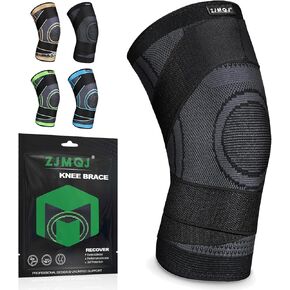 Knee Sleeve, knee Support for women and men with Removable Adjustable Straps, Premium Knee Compression Sleeve and Knee Brace for Arthritis Pain, Running, Cross Training