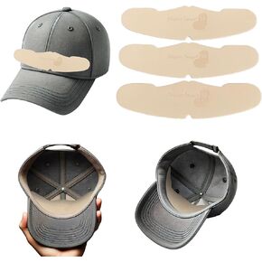 3 Count Eva Foam Beige Cap Pro Baseball Crown Insert for Low Profile Fitted, Dad Caps and Snapback