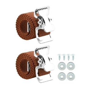 4 Pack Drywall Stilts Straps Comes with Screws and Spacers, Adjustable Double-Buckle Leg Fixation Strap Kit, Universal Fit Drywall Stilt Replacement Part Straps