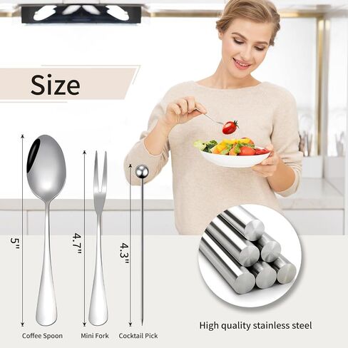 6.3 Inch Bamboo Spoons, Small Wooden Eating Spoons, Tiny Wood Honey Teaspoon for Coffee and Tea, Little Wooden Spoons For Daily Use (3 PCS) in Saudi Arabia