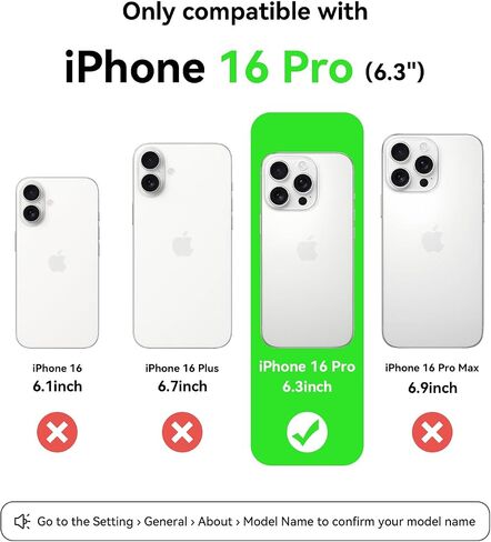 AOTESIER Magnetic for iPhone 16 Pro Case, [Compatible with MagSafe][Camera Protection], Food Grade Silicone Phone Case with [2 Screen Protectors], Anti-Scratch Protective Lining, 6.3inch, Chalk Pink in Kuwait