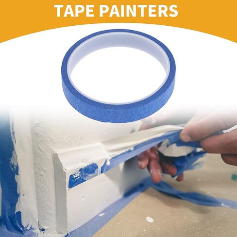 1 PC 0.6 بوصة × 10.9 ياردة الشريط الرسمي العالمي - DIY CAR Auto Paint for Scing No Residue - Crepe Paper Red in Kuwait