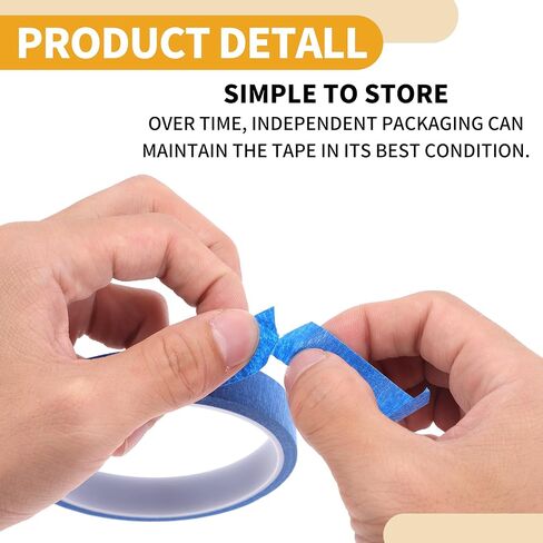 1 PC 0.6 بوصة × 10.9 ياردة الشريط الرسمي العالمي - DIY CAR Auto Paint for Scing No Residue - Crepe Paper Red in Kuwait