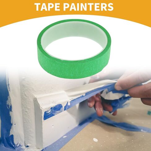 1 PC 0.6 بوصة × 10.9 ياردة الشريط الرسمي العالمي - DIY CAR Auto Paint for Scing No Residue - Crepe Paper Red in Kuwait