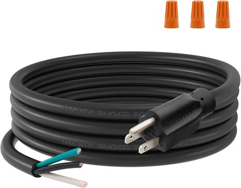 GAUGE 12 GAUGE 6 FET 3 PRONG POWER CORD مع ثلاثة طرف برغي in Kuwait