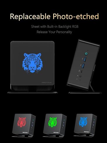 MINISFORUM X1-255 Mini PC AMD Ryzen 7 255(8C/16T) 32GB DDR5 512GB SSD Desktop Computer, HDMI2.1|DP2.0|2xUSB4 Video Output, 1x Oculink Port, 2.5G RJ45 Port/WiFi7/BT5.4, Radeon Graphics Micro PC in Saudi Arabia
