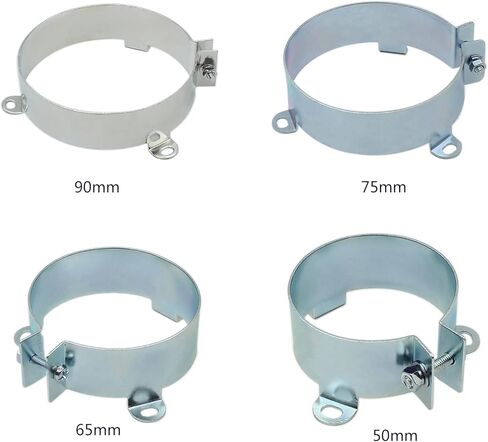 2pcs Capacitor Bracket Clamps Holder Clap 50mm 65mm 75mm 90mm Mounting Clip,Metal in Saudi Arabia