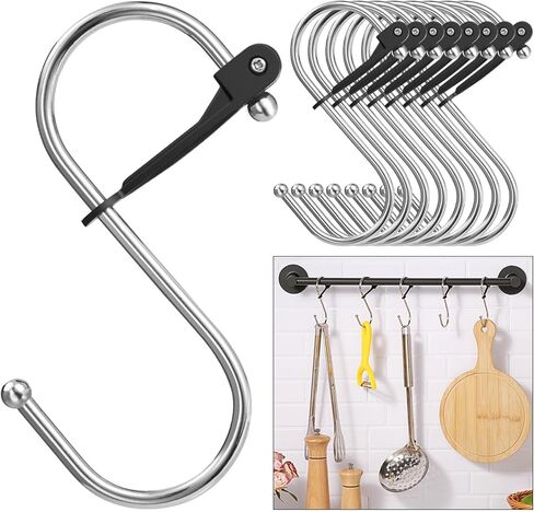 S - السنانير للتعليق ، 8pcs 3.5 بوصة السنانير على شكل حظر الشوكي على شكل خزانة ، مطبخ in Kuwait