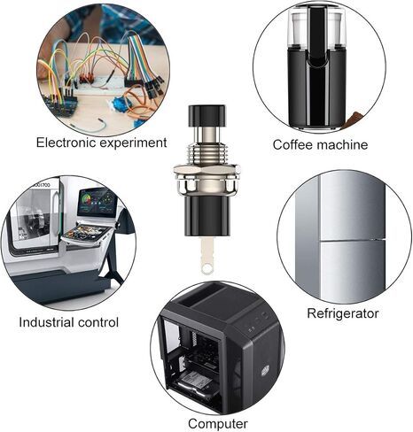 DIYhz Momentary Push Button Switch, 1A 250VAC SPST Mini Pushbutton Switches with Wire Normally Open(NO) 6pcs in Kuwait