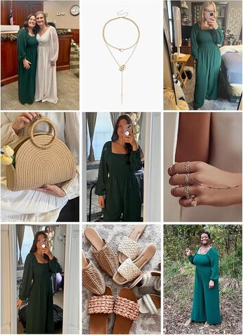 Happy Sailed Womens Loose Casual Jumpsuits Overalls One Piece Long Sleeve Wide Leg Long Pant Rompers with Pockets in Saudi Arabia