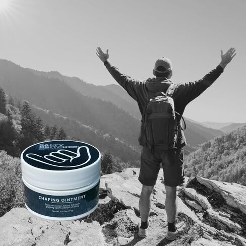 Salty Britches® Chafing Ointment | Protective Barrier Against Chafing and Irritation | Provides Soothing Relief for Skin Irritation (0.5oz Jar Pack of 2) in Kuwait