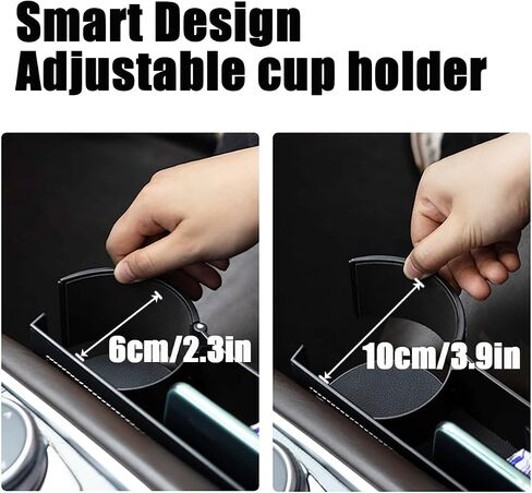 MTGOCHA Car Seat Gap Filler Organizer Adjustable Car Leather Cup Holder Gap Bag, Car Seat Gap Storage Box, Car Organizer Between Seats for Phone,Glasses,Keys,Cards (Black,Driver Side) in Saudi Arabia