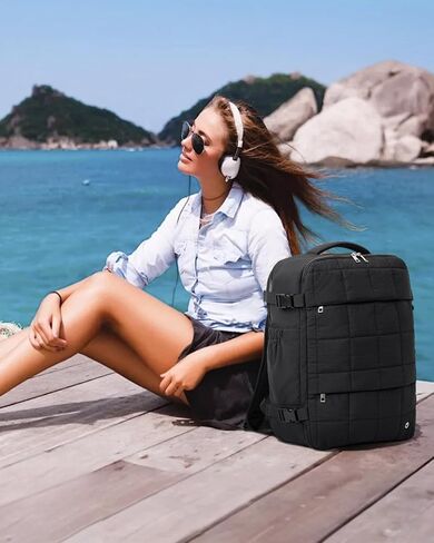 WESTBRONCO Travel Laptop Backpack for Women 17 inch Travel Backpack Carry on Flight Approved Puffy Travel Weekender Bags in Saudi Arabia