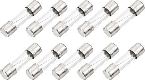MECCANIXITY 10 Pcs Fast Blow Glass Fuse 1.6A 125V 5x20mm Glass Tube Fuses Fast-Acting Fuses for PCB Board Electronic Devices Home Appliances Light String in Kuwait