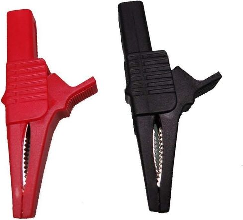 AC262 Testing Probe Insulated Alligator Crocodile Clip Clamps 4mm Banana Plug Socket (1) in Kuwait
