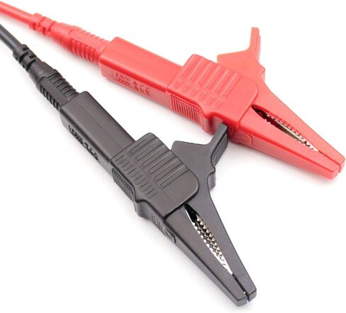 AC262 Testing Probe Insulated Alligator Crocodile Clip Clamps 4mm Banana Plug Socket (1) in Kuwait