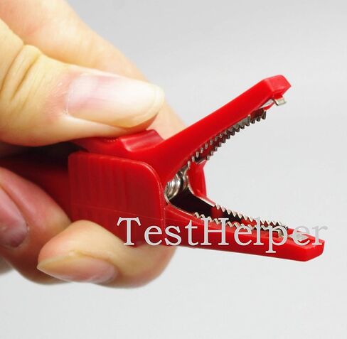 AC262 Testing Probe Insulated Alligator Crocodile Clip Clamps 4mm Banana Plug Socket (1) in Kuwait