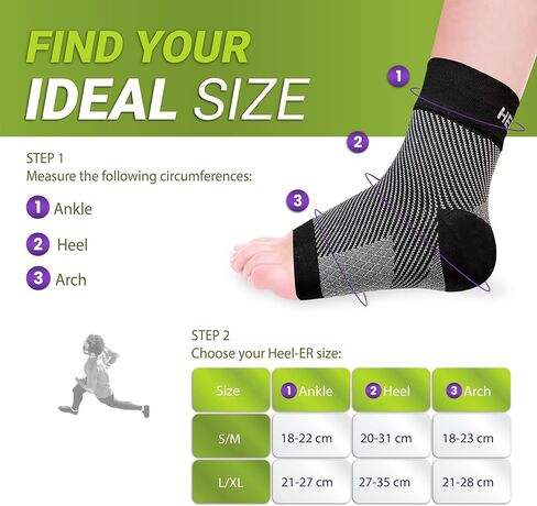 Plantar Fasciitis Compression Foot Sleeves - Socks with Arch & Ankle Support - Brace for Heel Pain Relief, Spur, Sore Feet for Men & Women (Beige, L/XL) in Saudi Arabia