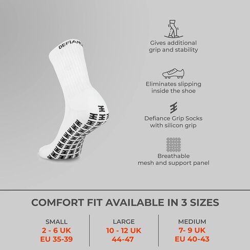 DEFIANCE - Grip Soccer Sock, Breathable Sports Socks With Enhanced Grip For Increased Stability in Kuwait