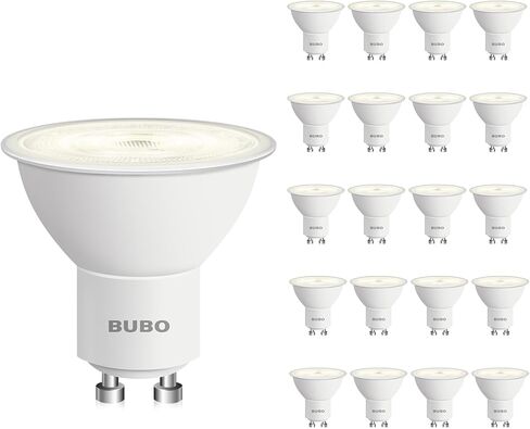 Bubo GU10 LED LED 6W مكافئ 50 واط ، 2700 كيلو أبيض ناعم 650 لومين ، استبدال لمبة GU10 غير قابلة للاستيعاب لإضاءة المسار ، MR16 لمبة LED للمطبخ ، غطاء محرك السيارة ، غرفة المعيشة ، غرفة نوم ، 10 عبوة in Kuwait