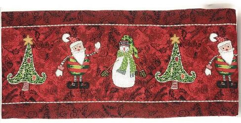 Tache Here Comes Santa Claus Antique Vintage Christmas Eve Traditional Holiday Season Red Decorative Woven Tapestry Table Runners, 13 x 72 in Kuwait