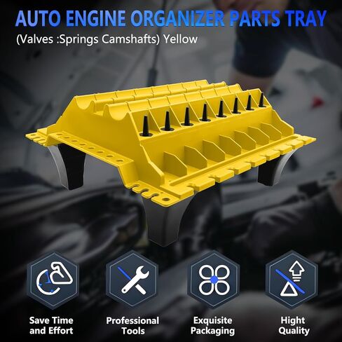 Engine Cylinder Head Component Repairing Organiser Valves Standing Set, Camshaft shelving Tool, Blue in Saudi Arabia