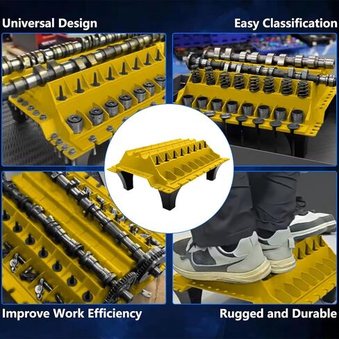 Engine Cylinder Head Component Repairing Organiser Valves Standing Set, Camshaft shelving Tool, Blue in Saudi Arabia
