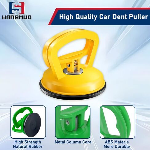 Dent Puller, Car Dent Puller Kit, 3 Pack Car Dent Puller Handle Lifter, Dent Remover Tool for Car Dent Repair, Suction Cup Dent Puller and No Paint Dent Repair Kit for Car Body Dent. (3Pcs Green) in Kuwait