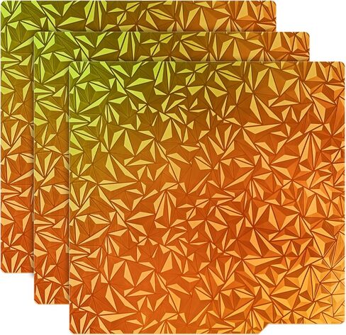 PEO Chameleon Build Surface Sticker 257x257mm, 3PCS 3D Print Heat Bed Platform Sticker Without Spring Steel Sheet and Magnetic Base for Bambu Lab X1/X1C/P1P/P1S/A1 3D Printers in Kuwait