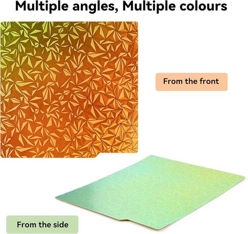 PEO Chameleon Build Surface Sticker 257x257mm, 3PCS 3D Print Heat Bed Platform Sticker Without Spring Steel Sheet and Magnetic Base for Bambu Lab X1/X1C/P1P/P1S/A1 3D Printers in Kuwait