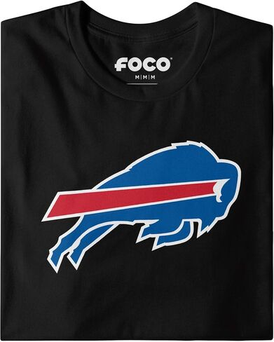 FOCO Men's NFL Team Black Primary Logo Long Sleeve T-Shirt in Kuwait