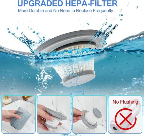 Handheld Vacuum Cleaner for Sofa and Car,Hand Held Vacuum with Filter,Car Hoovers Cordless Powerful 12000PA for Carpet,Pet Hair and Bed (White) in Kuwait